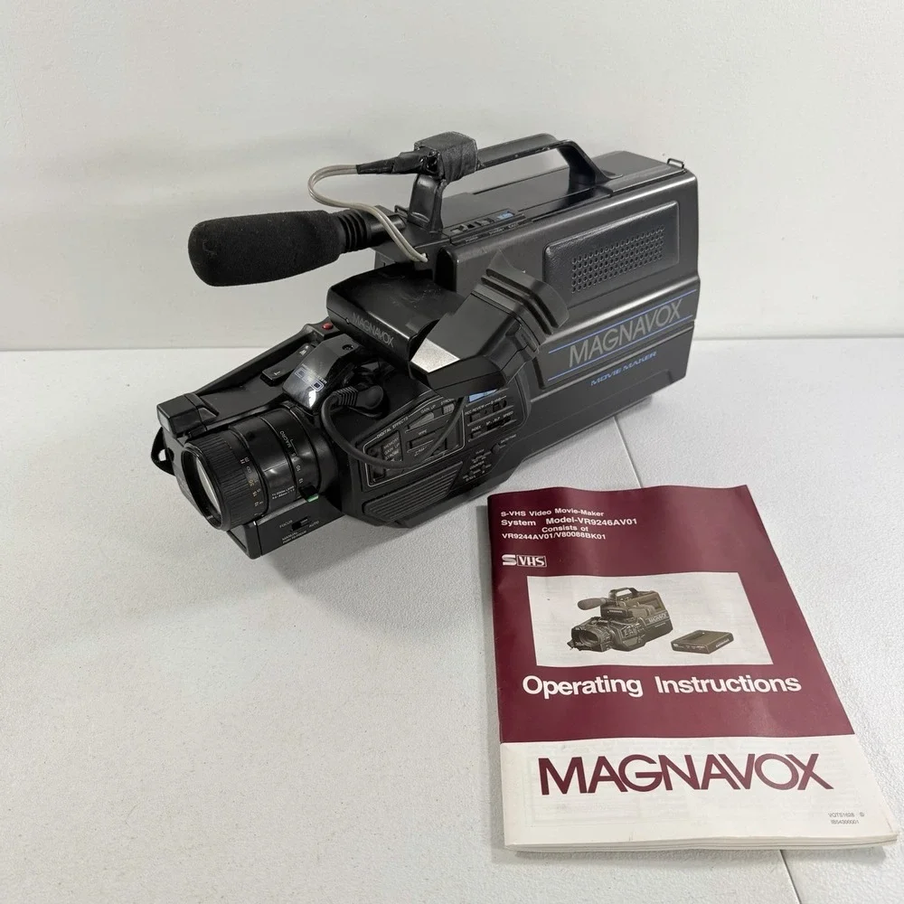 Vintage‎ Rare Variant Magnavox Movie-Maker S-VHS Camcorder VR9244AV01 TESTED